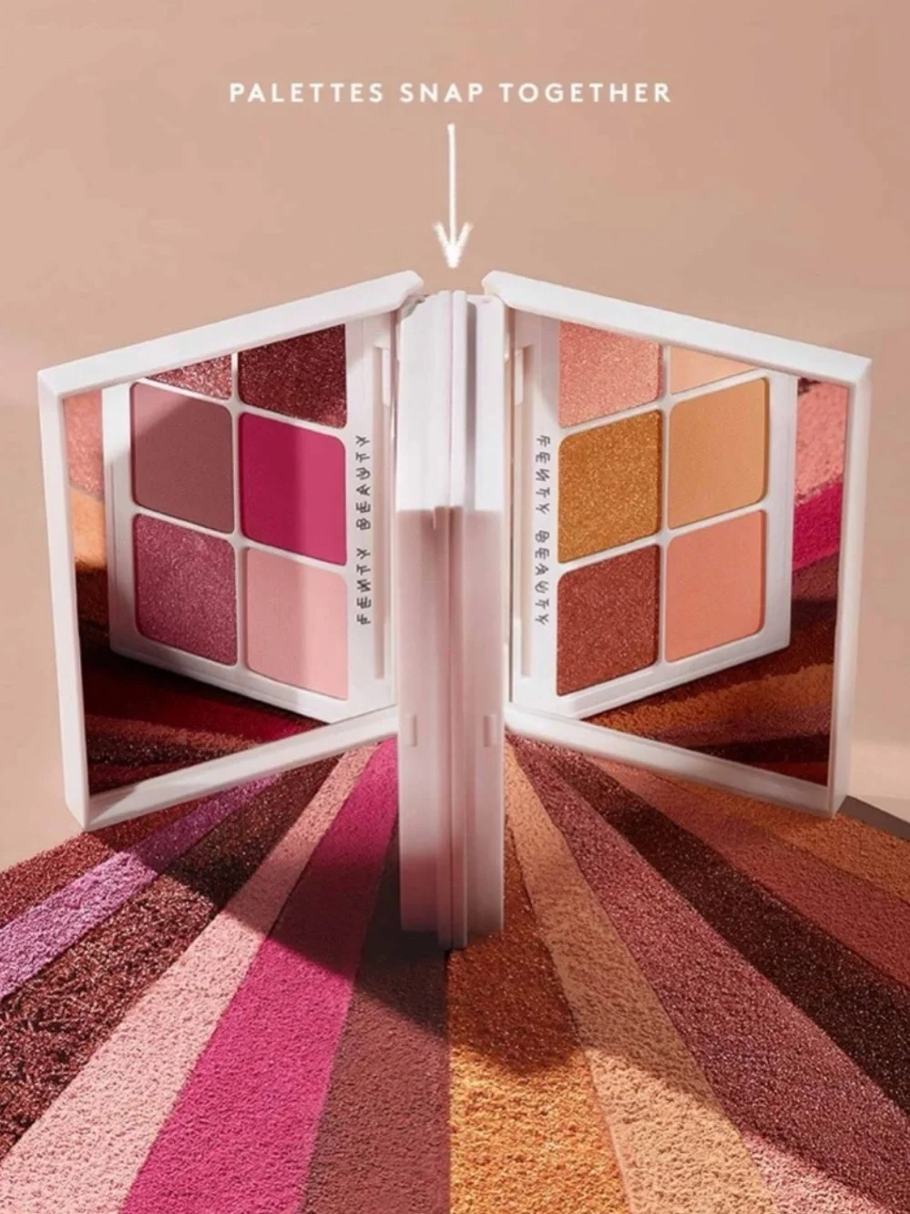 FENTY BEAUTY BY RIHANNA SNAP SHADOWS MIX & MATCH EYESHADOW PALETTE;—4 ROSE